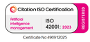 ISO 42001:2023 Certified